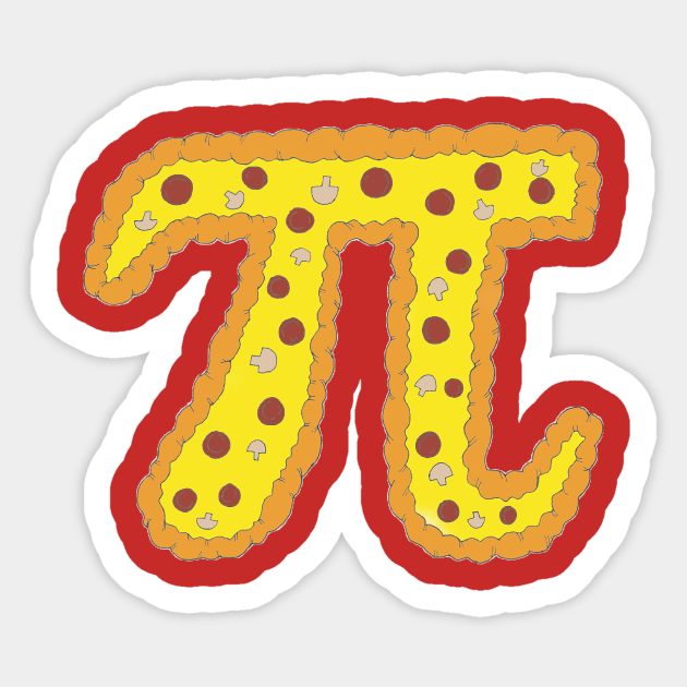 Pizza pi Sticker by obmik